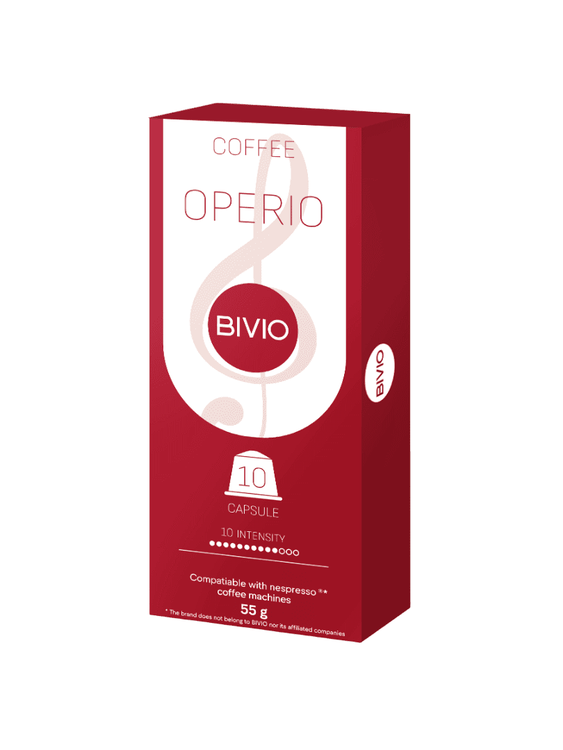 Кофе жаренный молотый BIVIO Operio (10 кап/ уп)