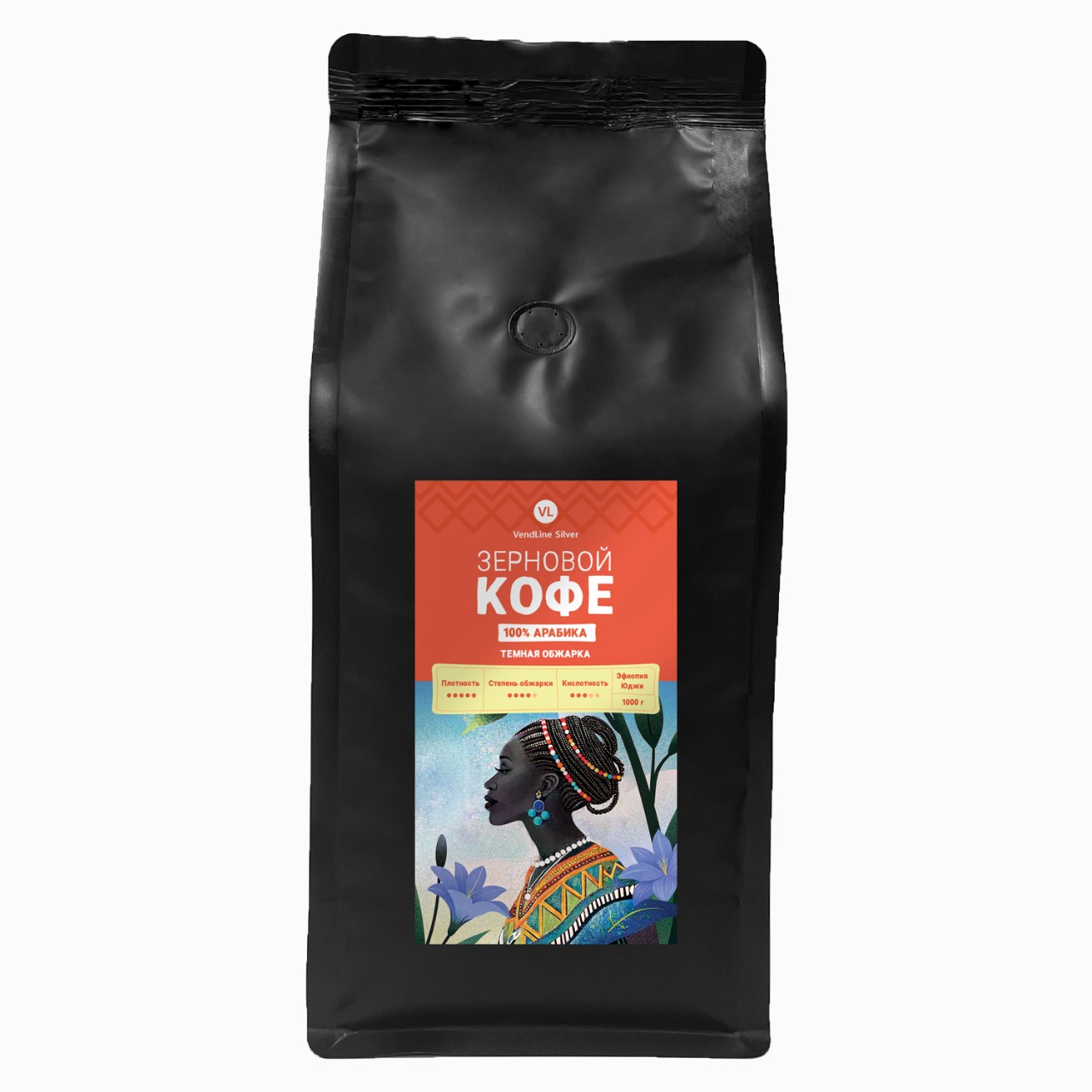 Кофе жареный в зернах "VendLine Silver Arabica"